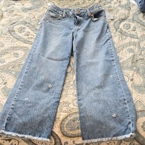 Cat & Jack Light Blue Flare Jeans with Star Embellishments